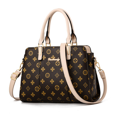 

Large capacity women Korean version simple middle-aged single shoulder slant mother bag fashion lady handbag
