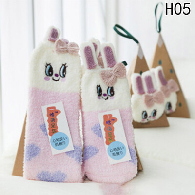 

Cartoon Cute Winter Warm Socks Women Lady Soft Fluffy Bed Socks Xmas Gifts Multi
