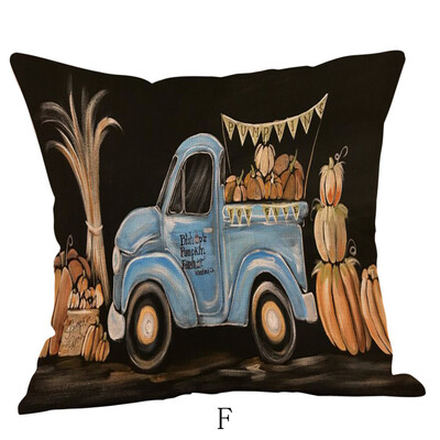 

〖Follure〗Halloween Pillow Cases Linen Sofa Pumpkin ghosts Cushion Cover Home Decor