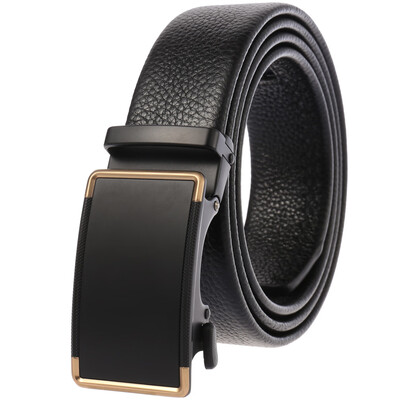 

Mens Automatic Buckle Belt Casual Leather Pants Belt Guangzhou Belt Factory Customized LY36-22033-5
