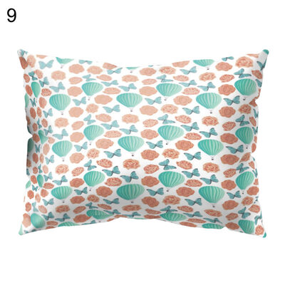 

Flower Irregular Pattern Throw Pillow Case Cushion Cover for Home Office Cafe