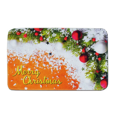 

Toponeto Christmas Floor Entrance Door Bathroom Mat Indoor Bathtub Carpet Doormats Decor