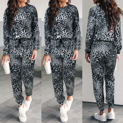 

Women Hoodies Sweatshirt Pants Casual Tracksuit Jogging Gym Sports Suit 2pcsset