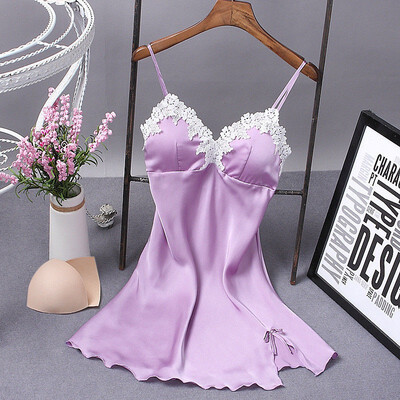 

Sexy Women Lingerie Silk Robe Dress Nightdress Nightgown Sleepwear Nightdress