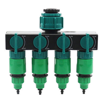 

Garden Drip Irrigation 4 Way Tap Hose Splitter 47 811 Hose Pipe Connector