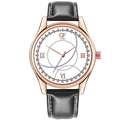 

Gobestart Hot Man Leather Watch Whatever Late Anyway Letter Watches New Pointer glow