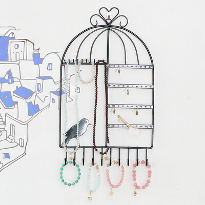 

〖Follure〗Jewelry Organizer Display Jewelry Stand Hanging Wall-Mounted Vintage Birdcage