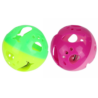 

Pet Cats Puzzle Exercise Toy Scratch Resistant Rolling Plastic Ball Toy With Bell