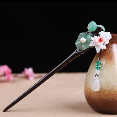 

Retro step shaving hair fashion tiara ebony palace hairpin national wind plate hair accessories popular hair accessories