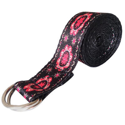 

Adjustable Printed Yoga Stretch Strap D-ring Belt Waist Leg Resistance Band