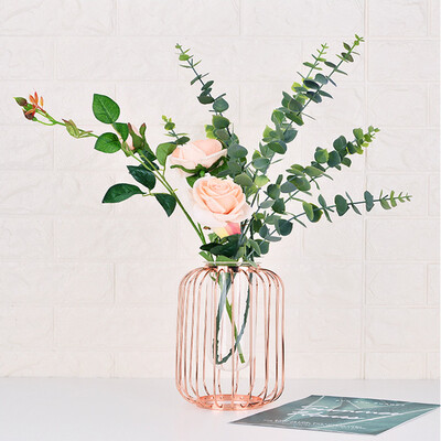 

Siaonvr Nordic Minimalist Flower Shelf Iron Geometric Brief Vase Flower Racks Ornaments
