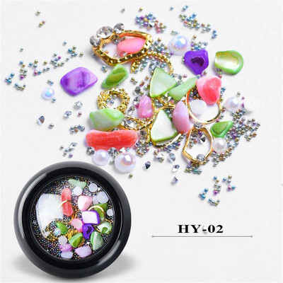 

Toponeto Shining Diamonds Dazzling Marine Style Nail Sticker Sequins Nail Art Decoration