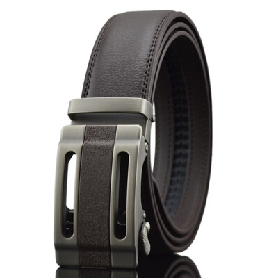 

xsby Mens BeltWest Leathers Slide Ratchet Belt for Men with Top Grain LeatherTrim to Fit