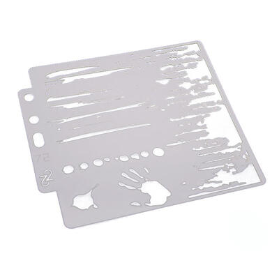 

Plastic Scrapbook Graffiti Painting Mold DIY Cake Biscuit Mould Template