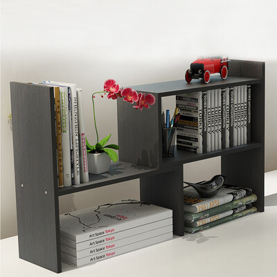 

Siaonvr Desktop Organizer Office Storage Rack Adjustable Wood Display Shelf