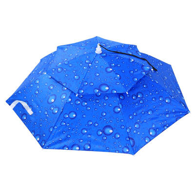 

Portable Double UV Sun Shade Waterproof Cap Fishing Headwear Umbrella Hat