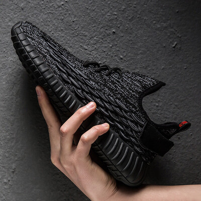 

Spring new fish scales mens shoes fly woven breathable sports coconut shoes Korean version of the tide students comfortable running shoes