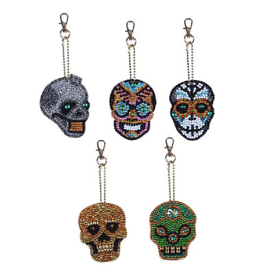 

5D DIY Diamond Painting Keychain Pendant Mandala Key Ring Full Drill Special Shape Diamond Painting Kits for Girl Handbag Shoulder