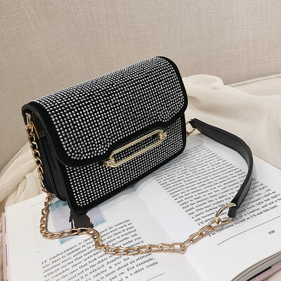 

Qiao Bani 2019 new South Korea ins fashion rivet small square bag trend single shoulder diagonal female bag factory direct sales