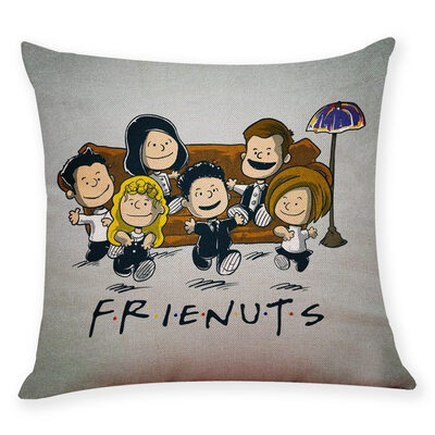

redCherry Friends Tv Show Pillow Case Linen Cushion Covers Squares Couch Sofa Pillow Cover 18x18 inch