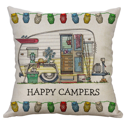 

〖Follure〗Simple Linen Creative Lovely Pillow Cover Pillow Cover Car Pillow Cover