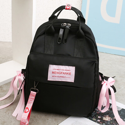 

Tailored Fashion Women Nylon Scarf Large Capacity Student Backpack Travel Couple Bag