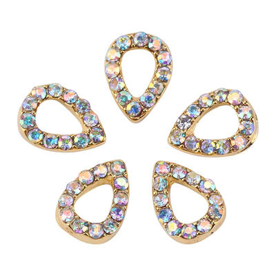 

5pcs Fashion Geometry Shape Glitter Charm Rhinestones Decoration Nail Art