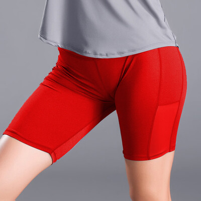 

Gobestart Womens Side Pocket Stitching Fixed Stretch Tight Fitness Running Yoga Pants