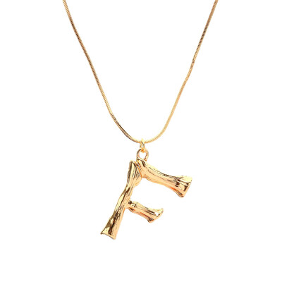 

Gold Letter Necklace Hot Fashion Vintage Jewelry Hyperbole Big English Letter Pendant Gold Chain Dangle Necklace For Women Gift