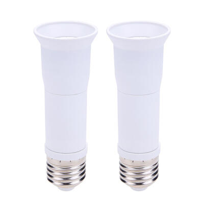 

2pcs E27 to E27 Extension Adapter Light Bulb Lamp Socket Bulb Converter 60W
