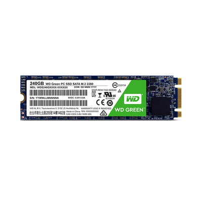 

WD Green 480GB PC SSD SATA 6GBs M2 2280 Solid State Drive WDS480G2G0B