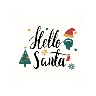 

Siaonvr Merry Christmas Pillow Cases Nordic Sofa Cushion Cover Home Decoration