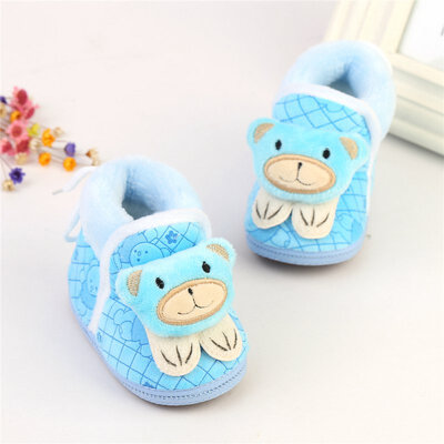 

New Winter Baby Girl Snow Boots Shoes Newborn Infant Footwear Knitted Cartoon Bear P1