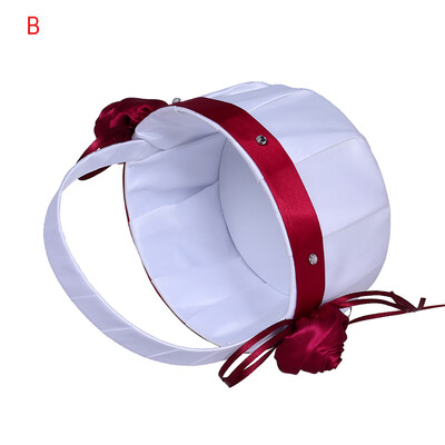 

Gobestart Bridal Wedding Party Flower Girl Basket Ring Bearer