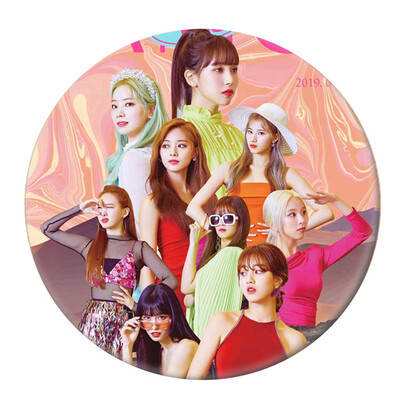 

KPOP TWIC New Album "Fancy You" Customized Personalized Round Tinplate Badge Super Cute Bag Pendant Accessories Hot Gift for Fan