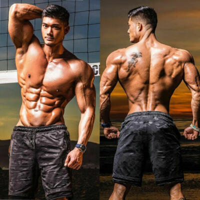 

Mens Sports Training Bodybuilding Summer Sports Workout Fitness GYM Short Pants