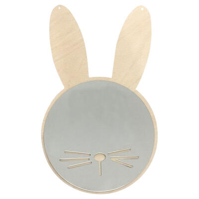 

3D Acrylic Mirror Wall Sticker Cartoon Rabbit Shaped Wall Paster Room Decor