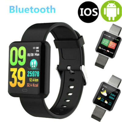 

Women Bluetooth Smart Watch Fitness Tracker Heart Rate Monitor For Android IOS