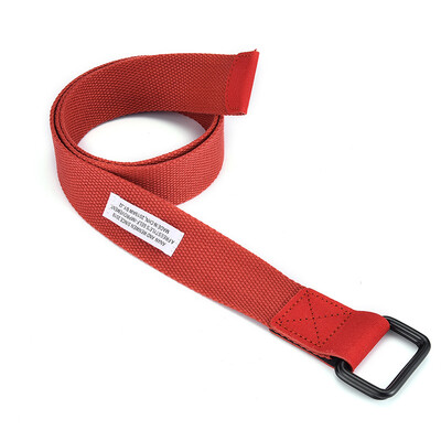 

Hot selling Men canvas belt Trend solid color Men&Women Double ring buckle belt outdoor casual cowboy pants belt 110-130cm