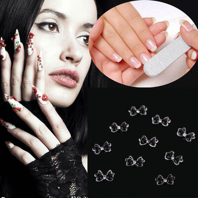 

10Pcs 3D Rhinestones Crystal Nail Art Tips Studs Shiny Phone Decor DIY