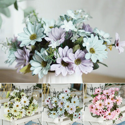 

Fake Chrysanthemum Decor Artificial Simulation Wedding Bush Daisy Flower Bouquet