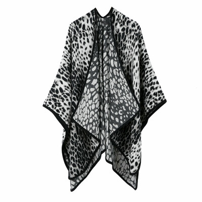 

Toponeto Women Winter Knitted Cashmere Poncho Capes Shawl Cardigans Sweater Coat