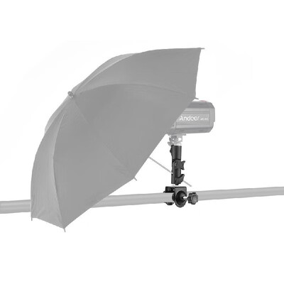 

Multi-functional C-Clamp Clip Mount&Light Stand Mount Bracket with Umbrella Reflector Holder&14" to 38" Female Screw Ada