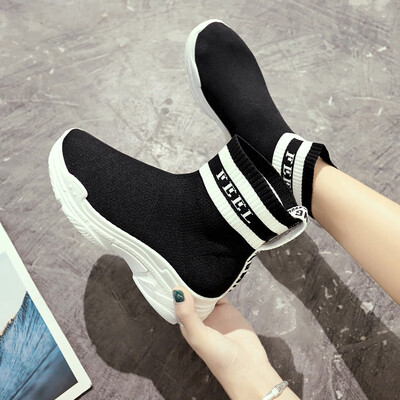 

2018 autumn new spring sock Korean ulzzang high-help sneaker womens shoes
