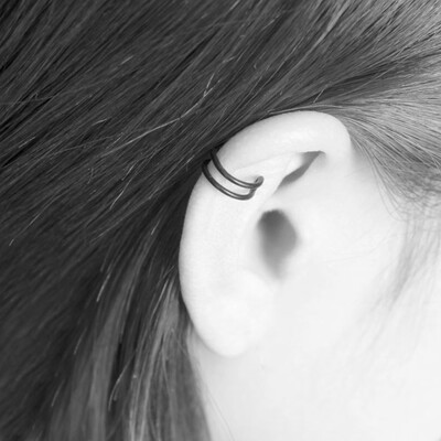 

New Fashion Clip Earrings For Women Imitation Pearl Cross Triangle Crystal Hollow U-shaped Ear Bone Cuff Invisible Men Jewelry