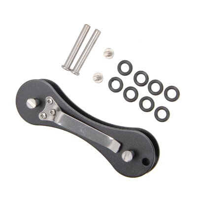 

EDC Aluminum Hard Oxide Key Holder Organizer Clip Folder Keyring Keychain