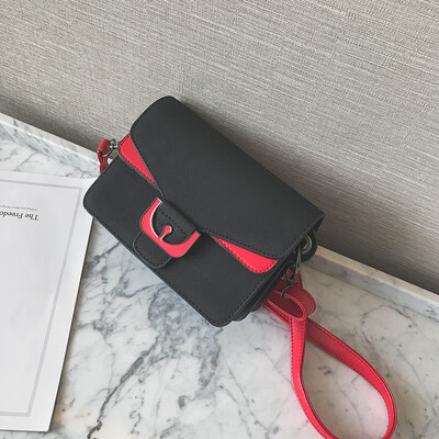 

2018 famous brands Women bag high quality Frosted leather messenger bags Female Crossbody Square bag Inclined shoulder bag