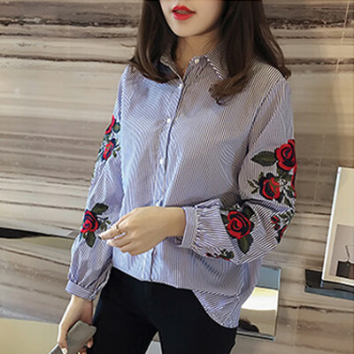 

2019 Women Ladies T Shirt Floral Long Sleeve Blouse Casual Tops Plus Size -2XL