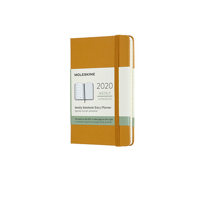 

MOLESKINE 2020 12 months hard-faced weekly notebook notebook schedule this hand pocket pocket large large ginger 8356