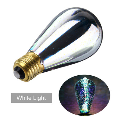 

4W ST64 LEDs Retro Edison Bulb E27 Base 3D Fireworks Decorative Light Lamp Bulbs AC 85-265V